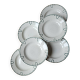 Lot n°1 of 6 soup plates 418 St Amand
