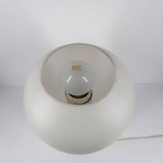 Space Age Lamp Erco in Opaline Glass and Brushed Metal, Germany 1974