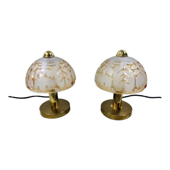 Peill & Putzler glass table lamps 1960-70’s