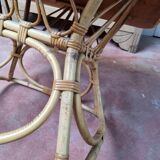 Square rattan coffee table