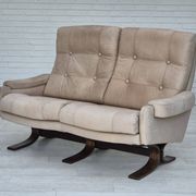 1970s, Scandinavian 2 seater sofa, original very good condition, leather.