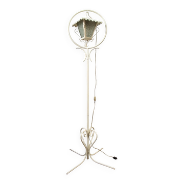 Painted wrought iron garden lamp, Italy, 1960s