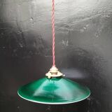 Green opaline pendant light
