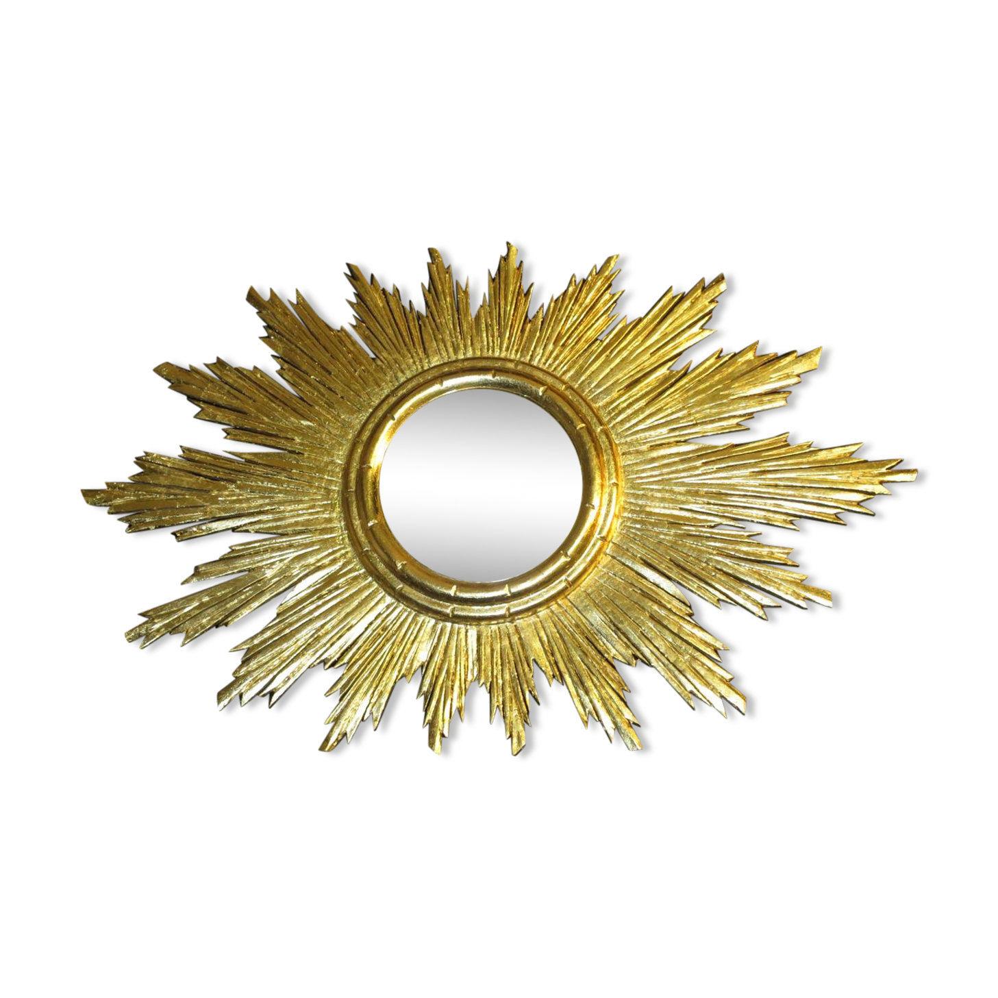 Large curved Sun 78cm mirror