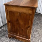 Low sideboard in solid walnut, late 19th century Louis Philippe.