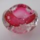 Pink Sommerso Murano Glass Ashtray, Italy, 1960s