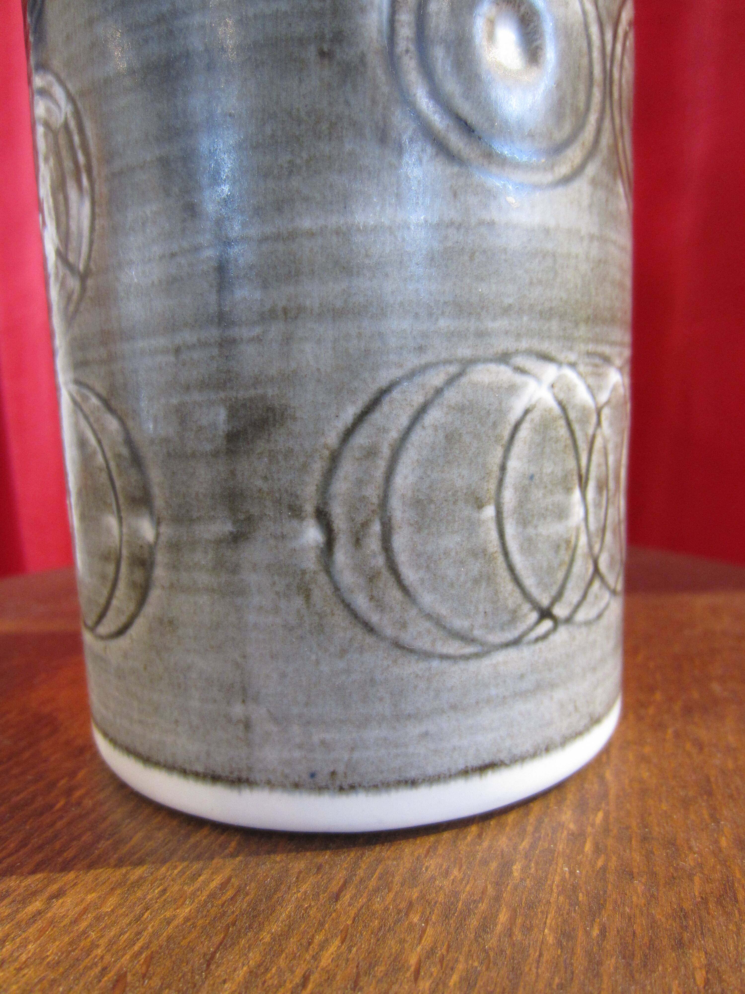 Scandinavian ceramic vase Sarek by Olle Alberius for Rörstrand Sweden