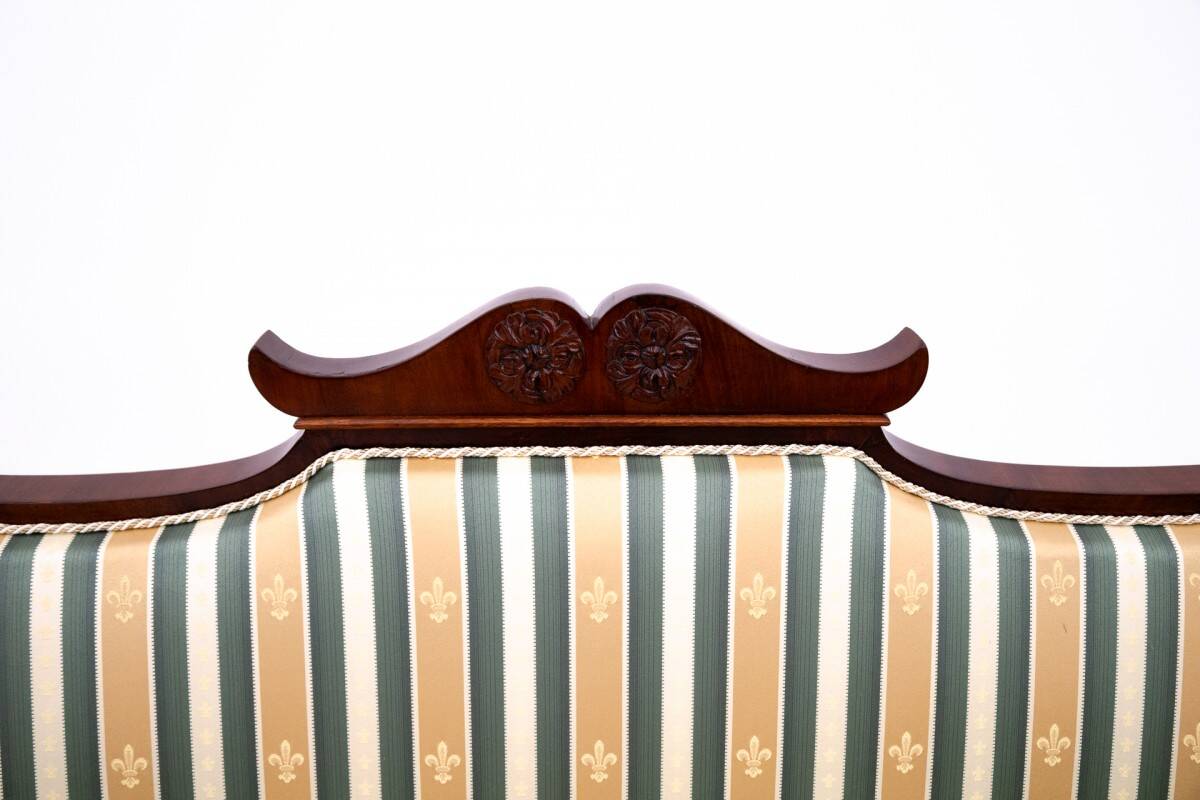 Biedermeier sofa, northern europe, circa 1860. after renovation