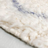Moroccan Berber carpet azilal ecru with colored diamonds 161x118cm
