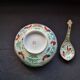 Large soup plate, bowl, salad bowl and ladle in Macao porcelain (19