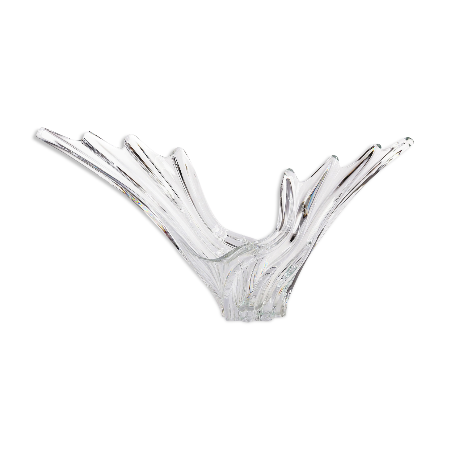 Vannes france art crystal vase