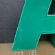 Old letter in metal and plexiglass, industrial decoration
