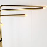 Lampadaires réglables par Goffredo Reggiani en laiton, Italie, années 1970