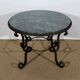 Table basse en marbre et fer forgé 1950