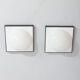 Paire d’appliques murales en acrylique italiennes extra large Space Age