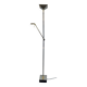 Chrome and brass floor lamp by Deknudt Belgium, 1980s