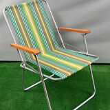 Vintage 70 year camping folding chair
