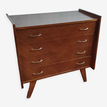 Scandinavian style chest of drawers 4 drawers 1960