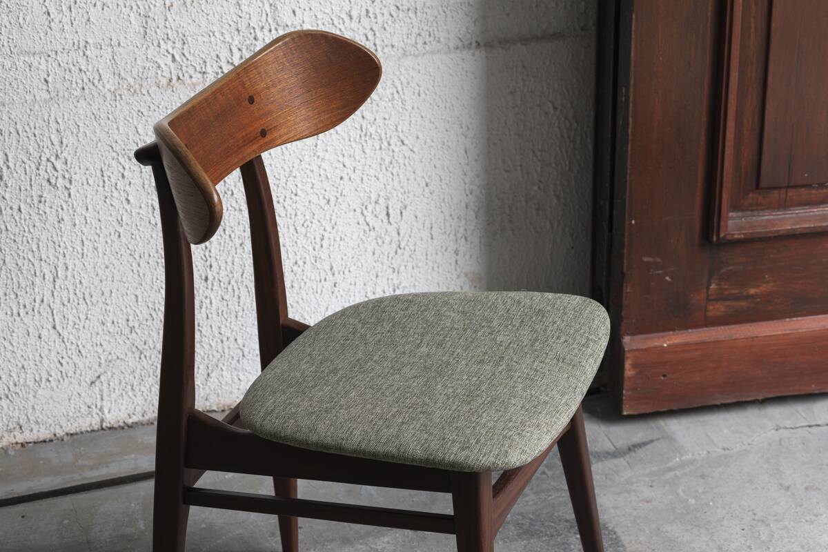 Set of 10 dining chairs 'Kastrup' by Louis van Teeffelen, Dutch design, 1960s