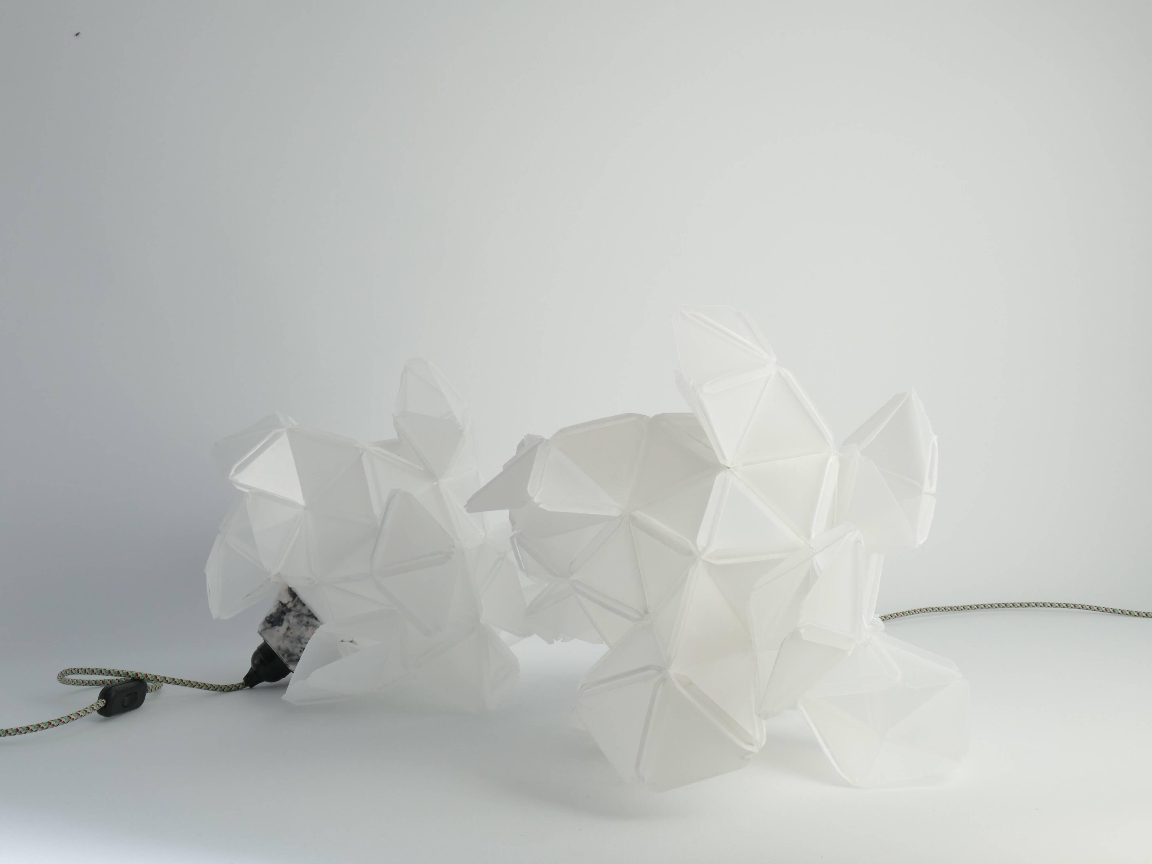 Labyrinth, Hazy, Artisan Table Lamp Light Sculpture, By Republiken