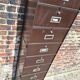 Roneo furniture with vintage metal flaps, old filing cabinet