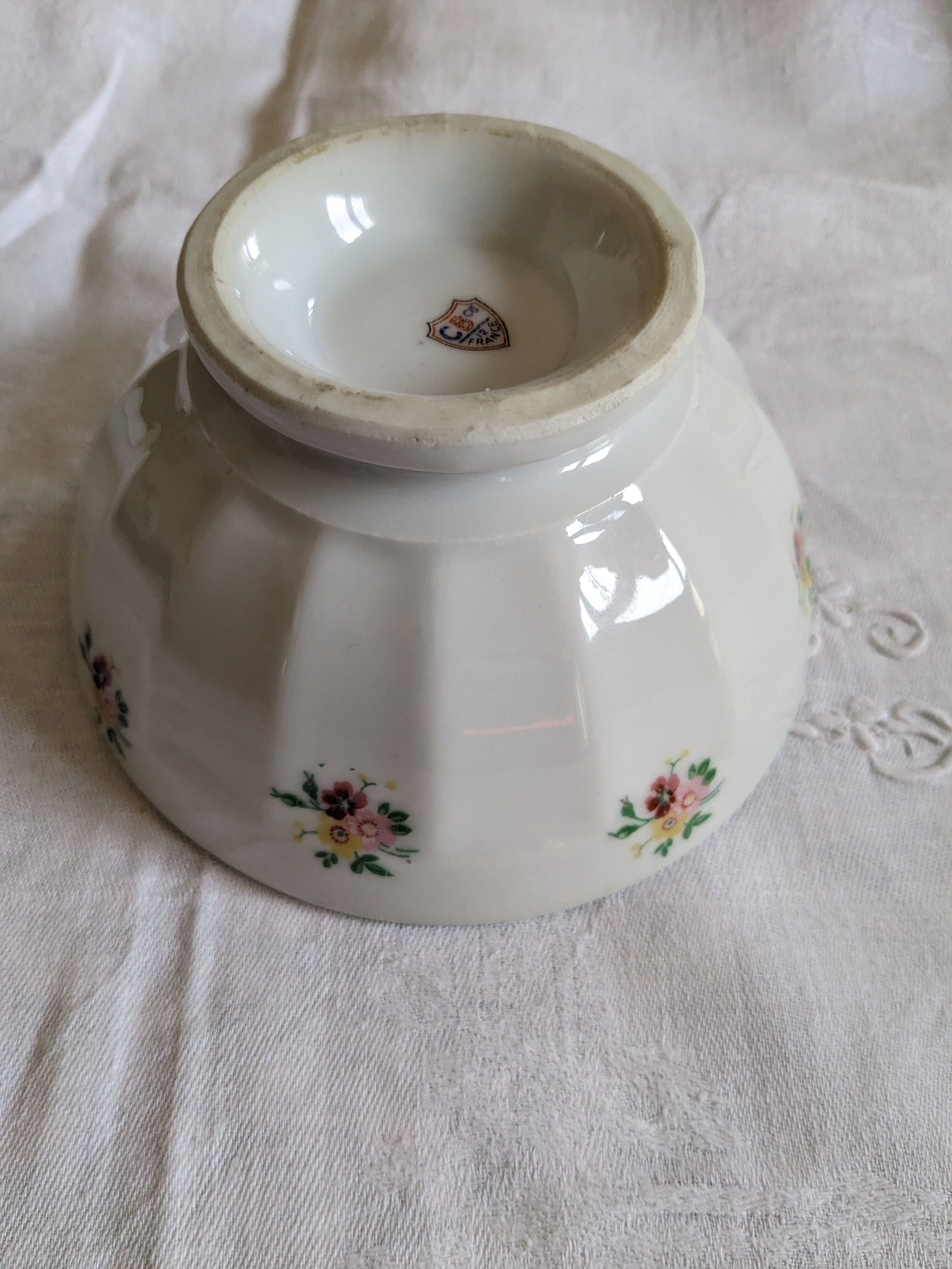Antique faceted bowl