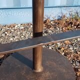 Bar stool design cast iron and wood