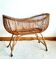 Vintage rattan bassinet circa 1960
