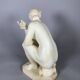 White Marble Sculpture - Venus at Bath - Early 19th Century