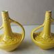 Pair of ancient vases/soliflores, in ceramics from Sarreguemines, 3756