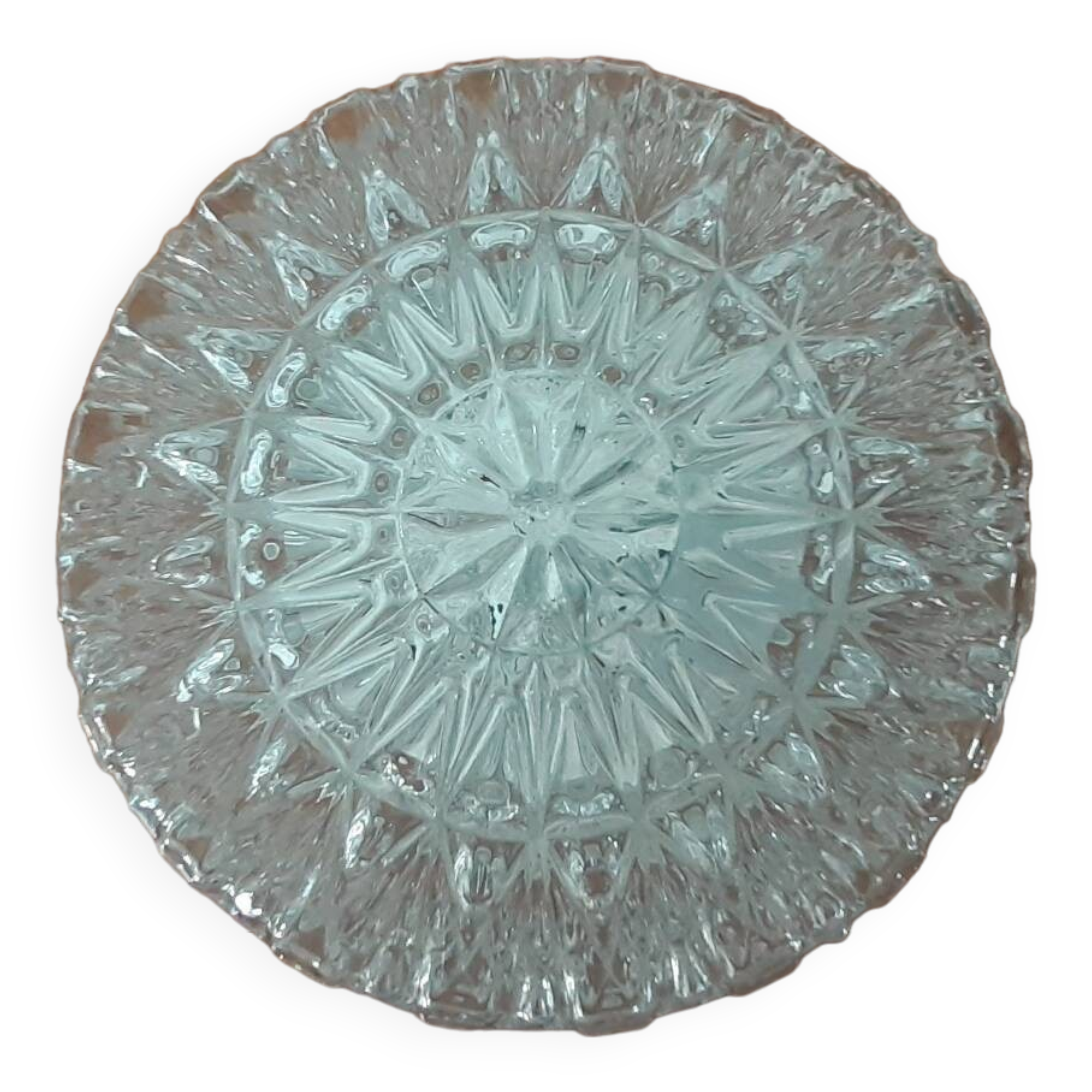 Round glass ceiling light