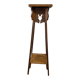 Vintage high side table in wood / plant table / shelf