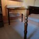 Wooden table with extensions – curved edge & turned legs