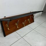 Vintage mid century modern wall coat rack