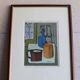 Still life cup and bottles signed Gayrau