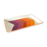 Gien dish in enamelled porcelain - service "Arrows"