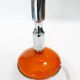 1970s chrome and orange table lamp design