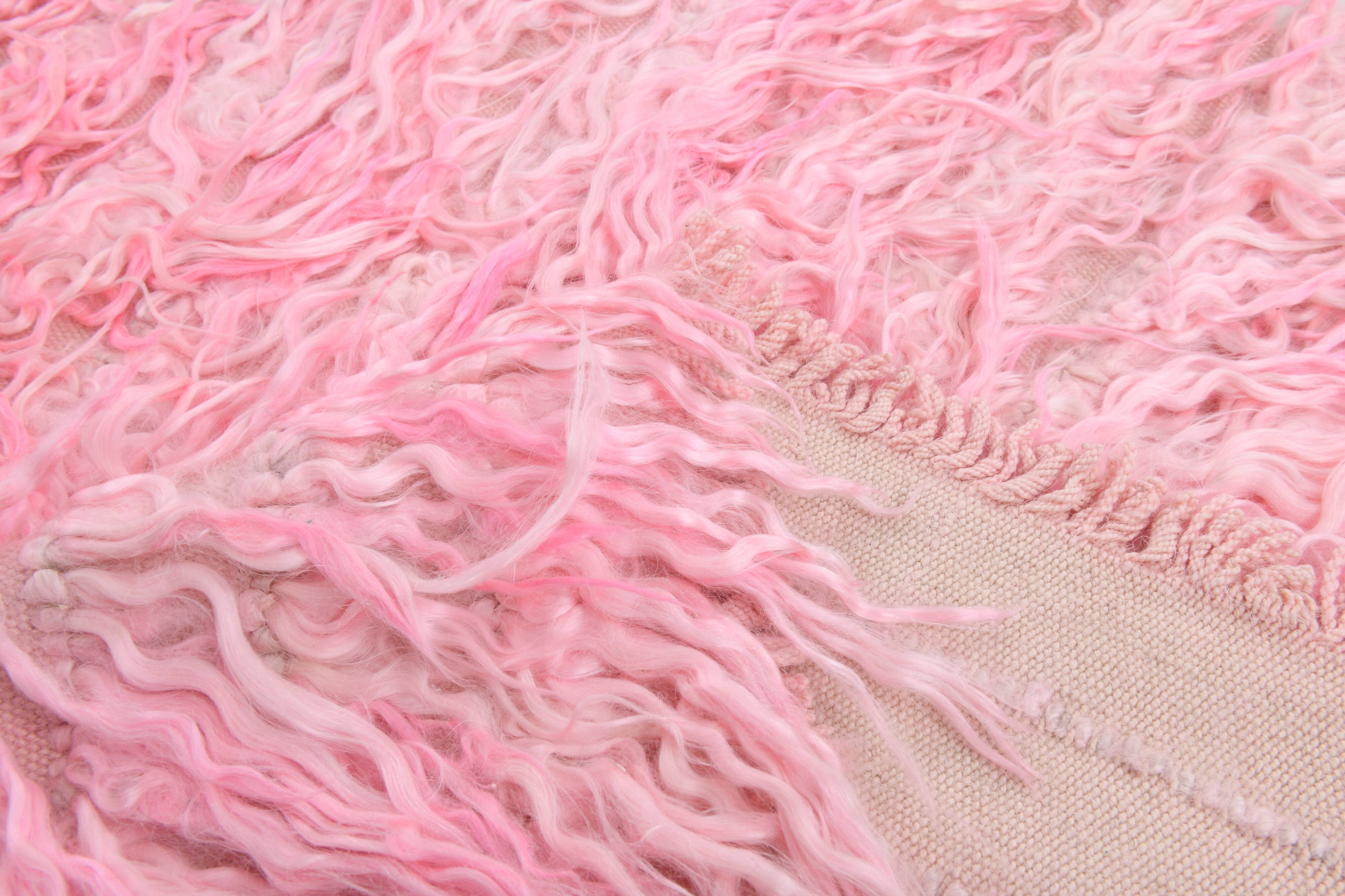 3x10 Dusty Pink Vintage Runner Rug 98x314Cm