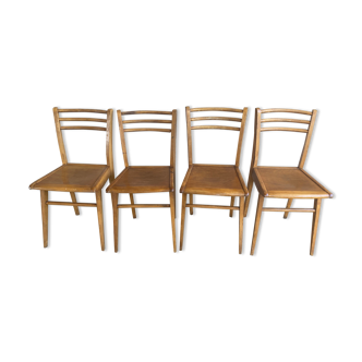 Lot of 4 chairs bistro Luterma
