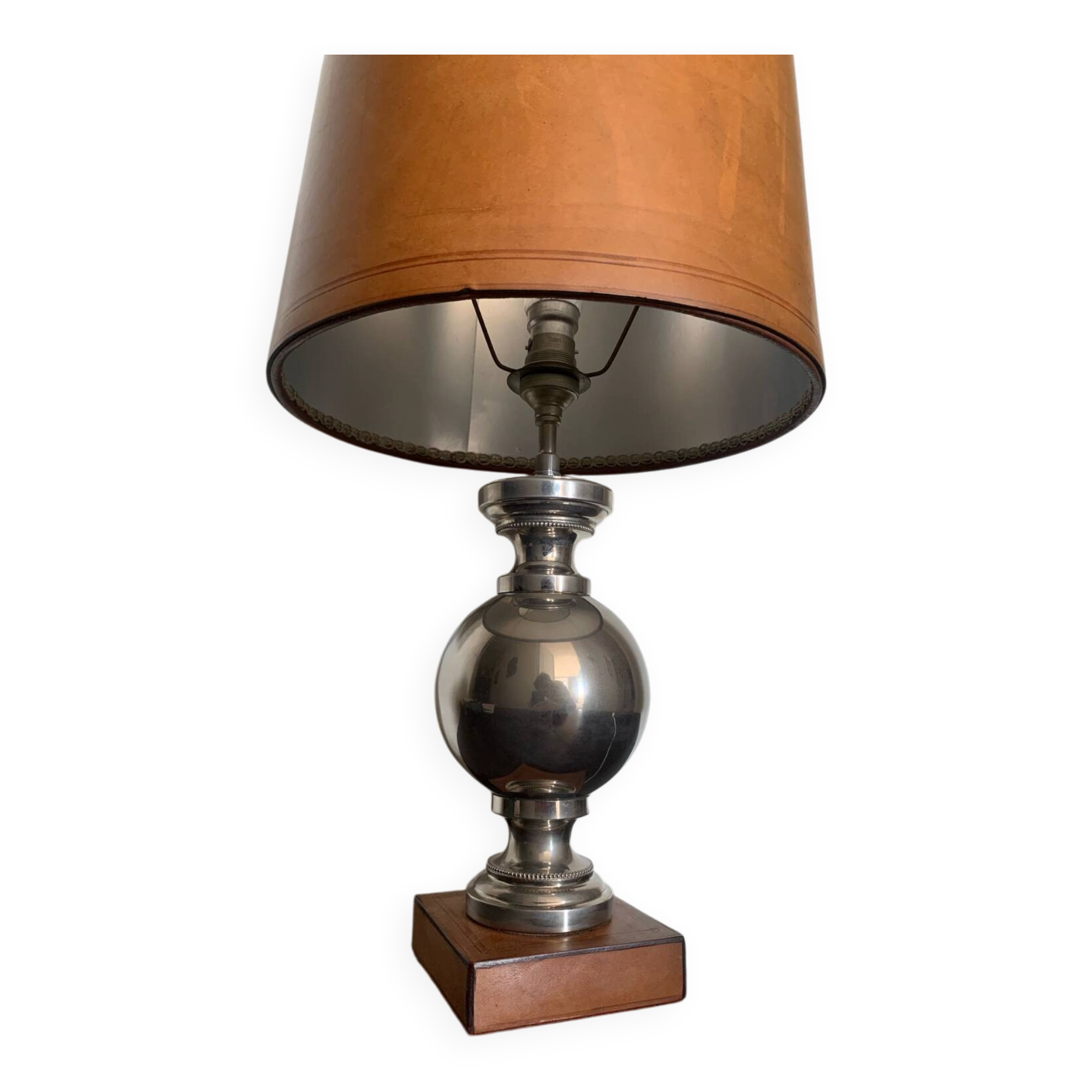 Lamp in the style of Philippe Barbier.