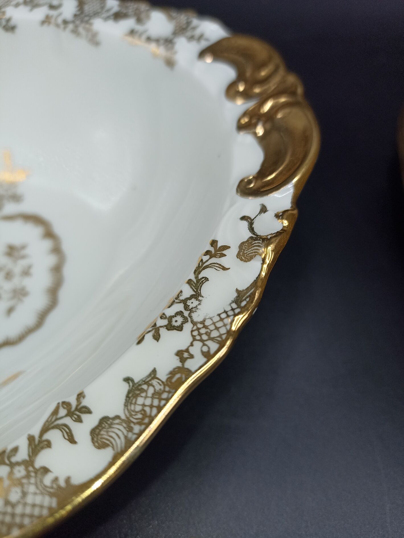 Haviland and SFP dessert service - birds of paradise