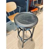 Lot de 8 tabourets de bar vintage en bois