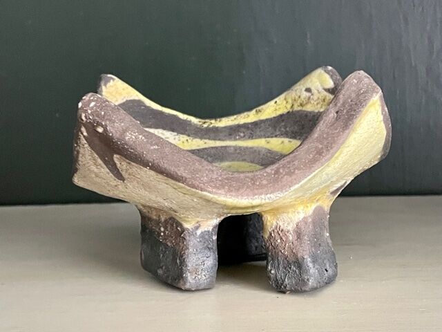 Ashtray in raku, circa 1990/2000