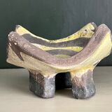 Ashtray in raku, circa 1990/2000