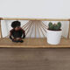 50 - 60's rattan wall shelf