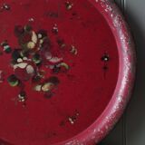 Very large Napoleon III painted tin tray