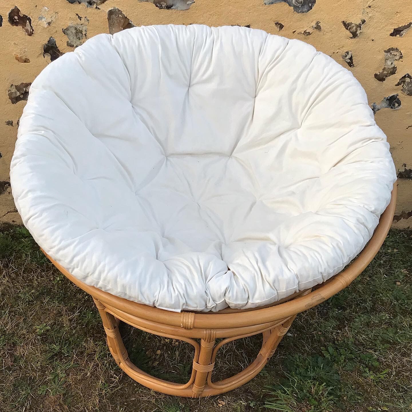 Papasan armchair