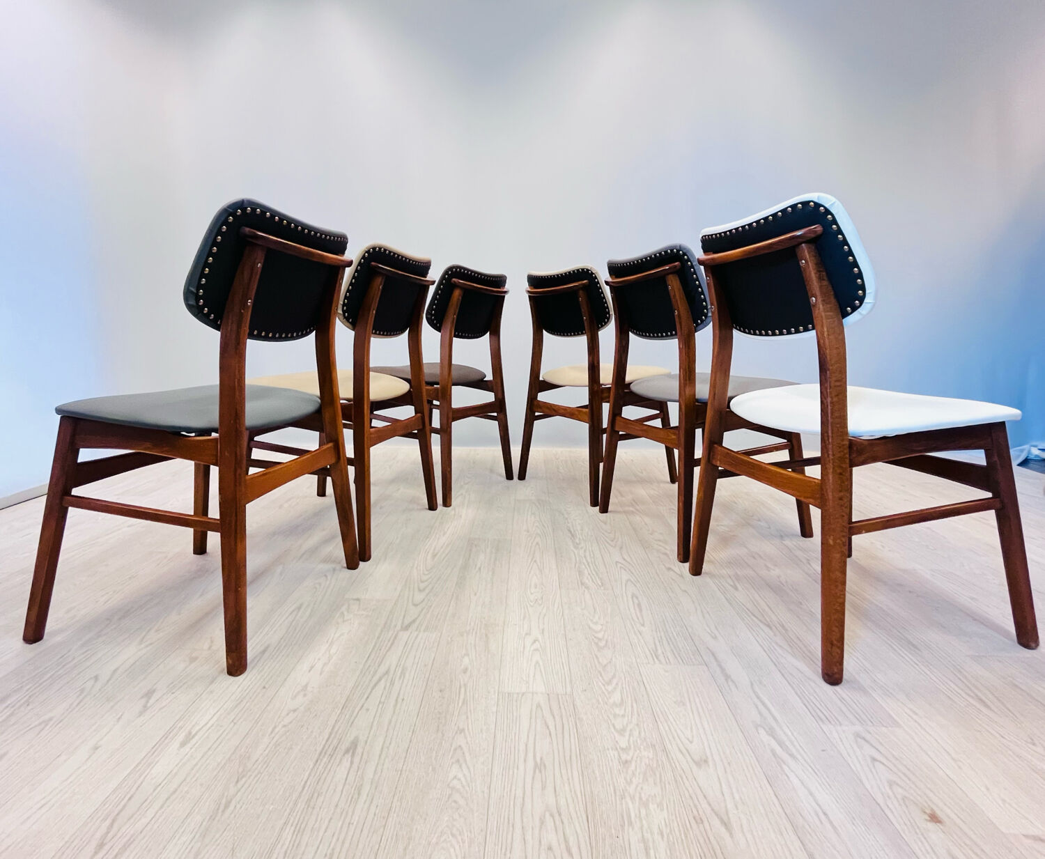 Six dining chairs
