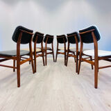 Six dining chairs