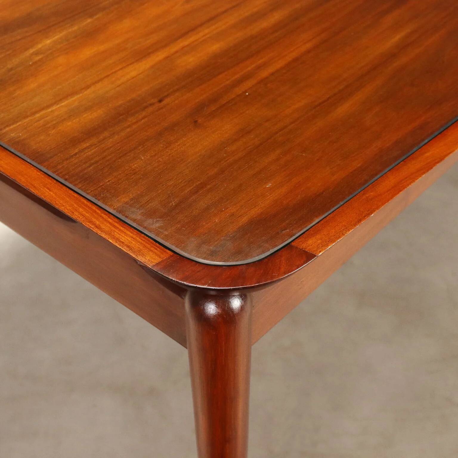 Table à manger vintage en teck, design italien, années 1950-1960